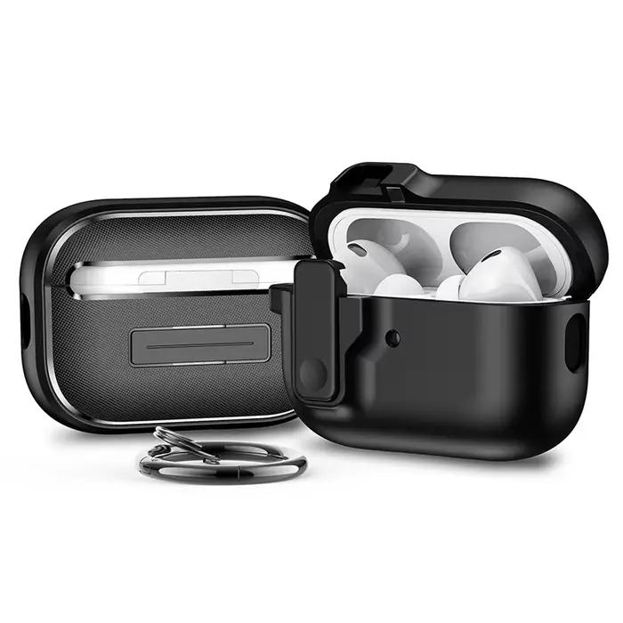 Étui antichoc avec boucle de sécurité pour AirPods 3 4, étui de protection pour écouteurs sans fil,