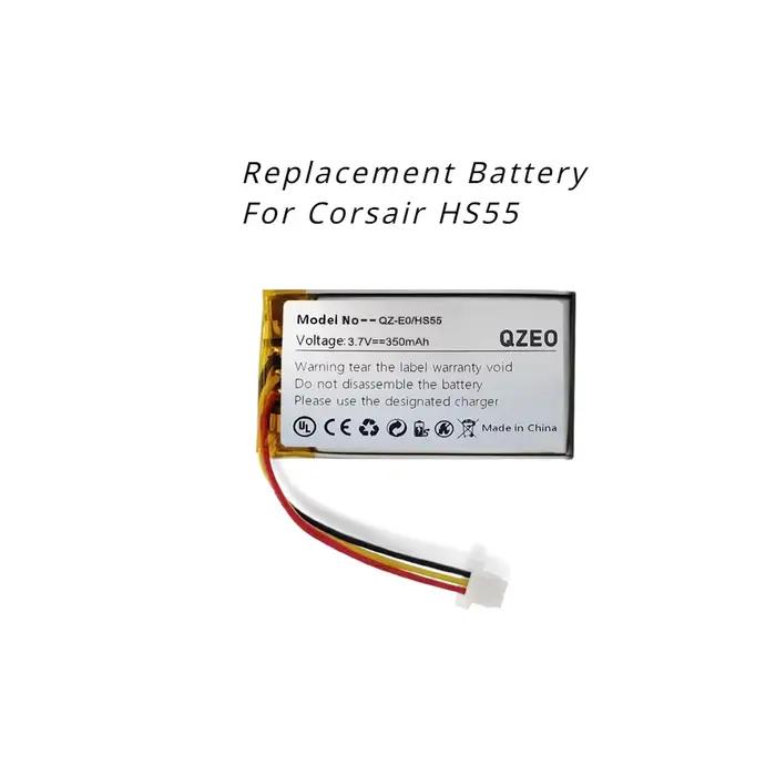 Batterie de remplacement pour casque sans fil Corsair HS55 HS80 Max