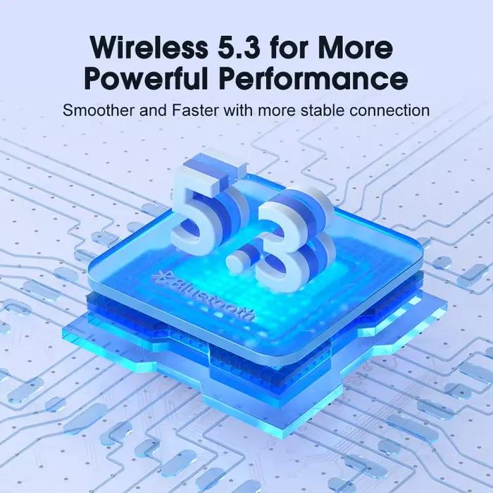 QCY-Écouteurs sans fil T13 ANC, Bluetooth 5.3, TWS ANC, suppression du bruit, sauna, téléphone, 4 mi
