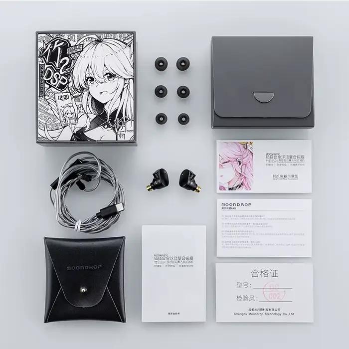 Écouteurs intra-auriculaires MOONDROP CHU II DSP haute performance avec transducteur dynamique USB-C