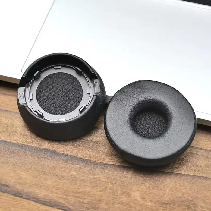 Coussinets d'oreille en cuir de remplacement de haute qualité avec boucle pour écouteurs stéréo Jabra Engage 55/Engage 65/Engage 75