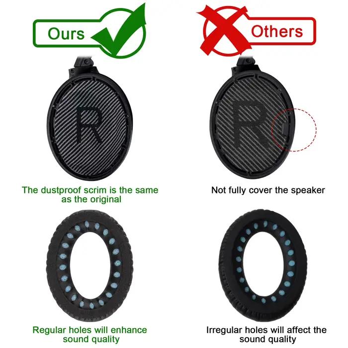 Coussinets d'oreille de remplacement pour BOSE QuietComfort 2 15 25 35 I/II