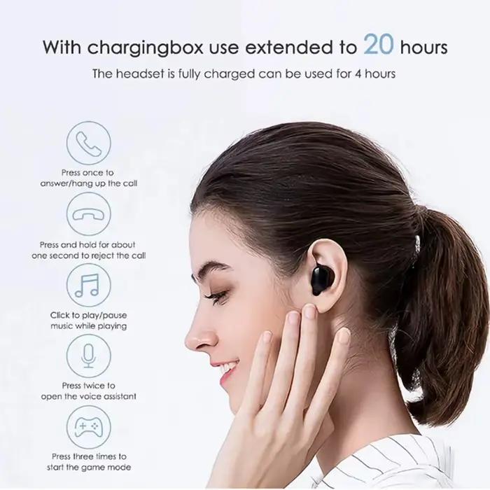 Écouteurs sans fil Redmi Airdots 2 avec annulation active du bruit pour le jeu vidéo, musique et activités sportives occasions spéciales