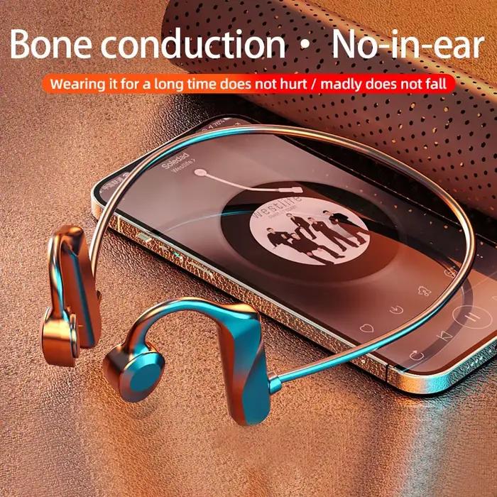 K69 écouteurs à Conduction osseuse Bluetooth Hifi musique casque Sport oreille-crochet casques sans fil avec micro