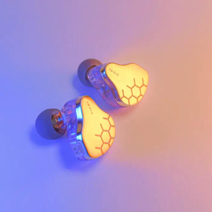 KBEAR Lark dans l'oreille moniteur 2pin câble amovible écouteurs haute fidélité basse insonorisation bouchons d'oreilles adaptés aux musiciens chanteur