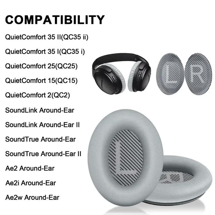 Coussinets d'oreille de remplacement pour BOSE QuietComfort 2 15 25 35 I/II
