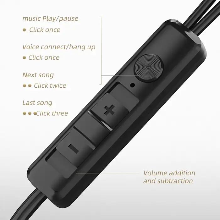 Écouteurs ergonomiques avec Microphone