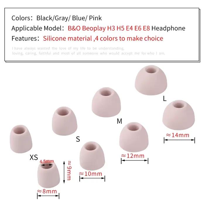 Embouts d'oreille en silicone pour Bang Olufsen Beoplay E8 2.0 3.0 3e génération E8 Sport TWS coussinets d'oreille intra-auriculaires BO H3/H5/E4/E6 occaions spéciales sport musique