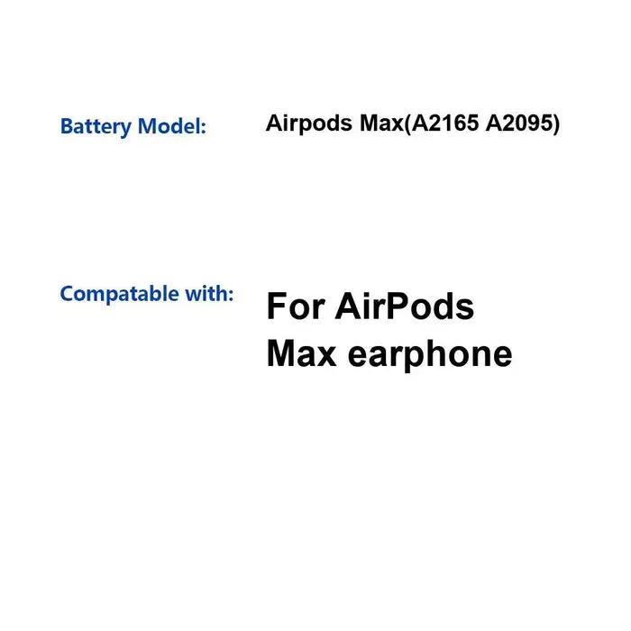Batterie d'écouteurs haute performance 664 mAh pour Airpods Max A2165 A2095