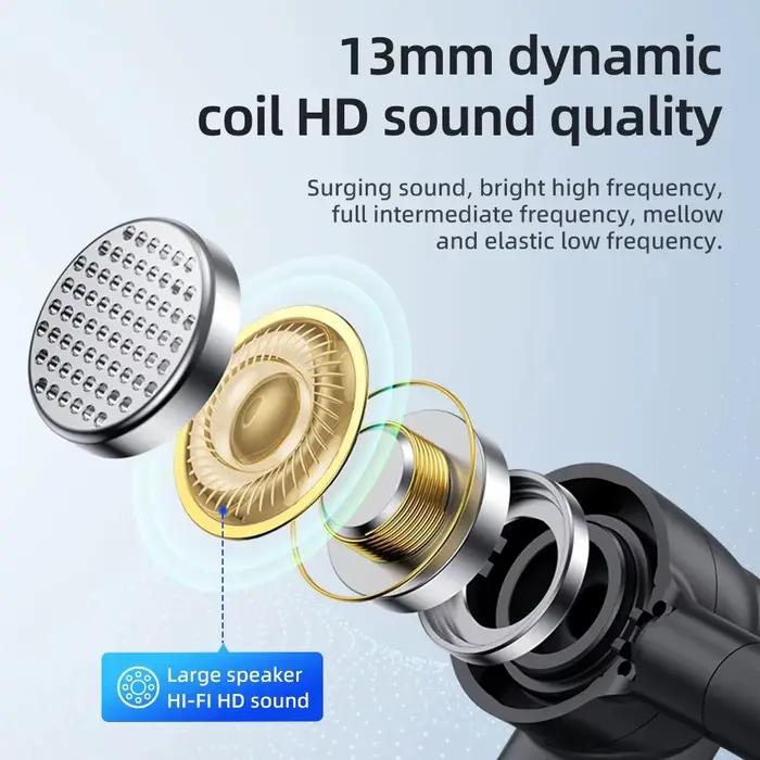 Ecouteurs sans fil Bluetooth 5.4 avec microphone double pour communication claire et son haute qualité occassions quotidiennes et professionnelles
