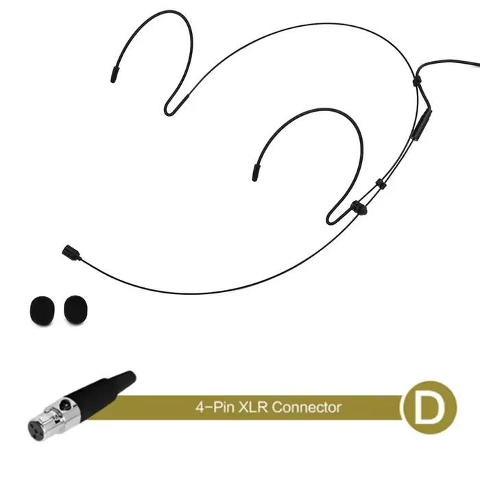 Double crochet d'oreille casque microphone sans fil avec deux couvercle de microphone pour homme et femme style unique conférence téléphonique occasions spéciales