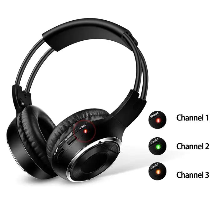 Ensemble de casques sans fil pliables RF Silent Chang