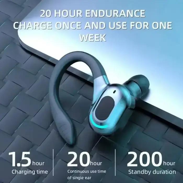 F8 Bluetooth 5.2 écouteur sans fil crochet d'oreille Mini casque d'affaires HIFI basse suppression du bruit sport jeu écouteurs