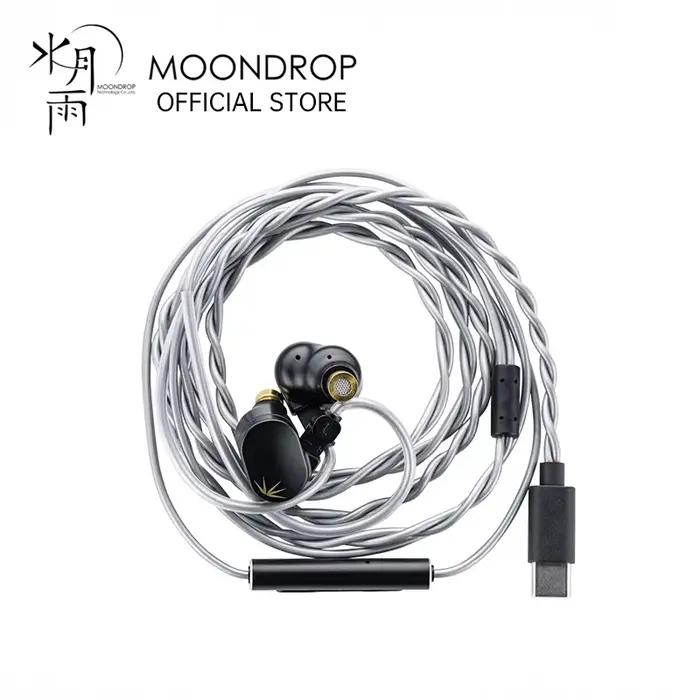 Écouteurs intra-auriculaires MOONDROP CHU II DSP haute performance avec transducteur dynamique USB-C TYPE-C et microphon
