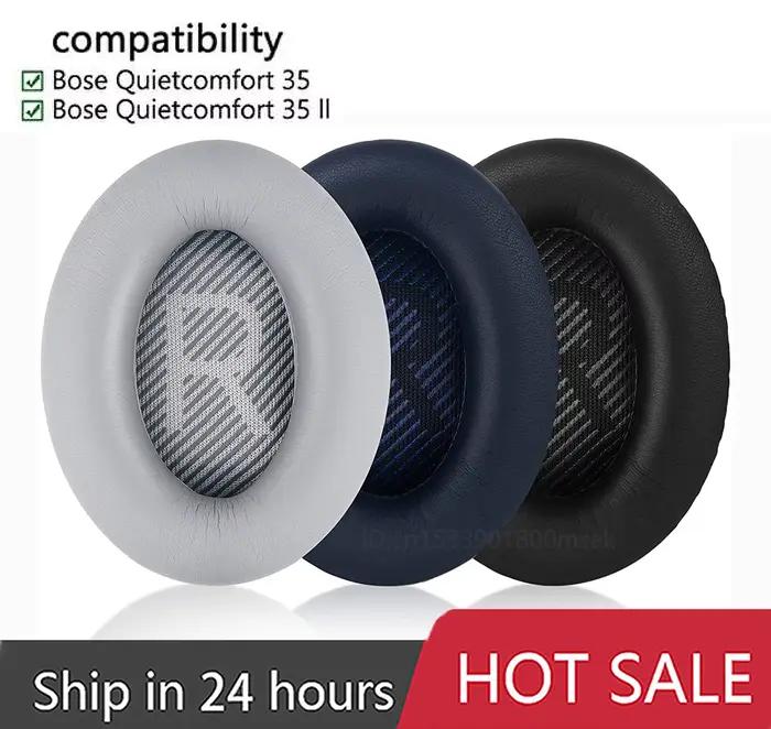 Coussinets d'oreille de remplacement en cuir pour Bose QC35 et QC35II haute qualité confortable et durable pour femmes et hommes pour occasions spéciales cadeaux de bien-être auditif