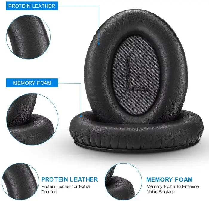 Oreillettes de remplacement pour BOSE QC35 pour QuietComfort 35 et 35 II