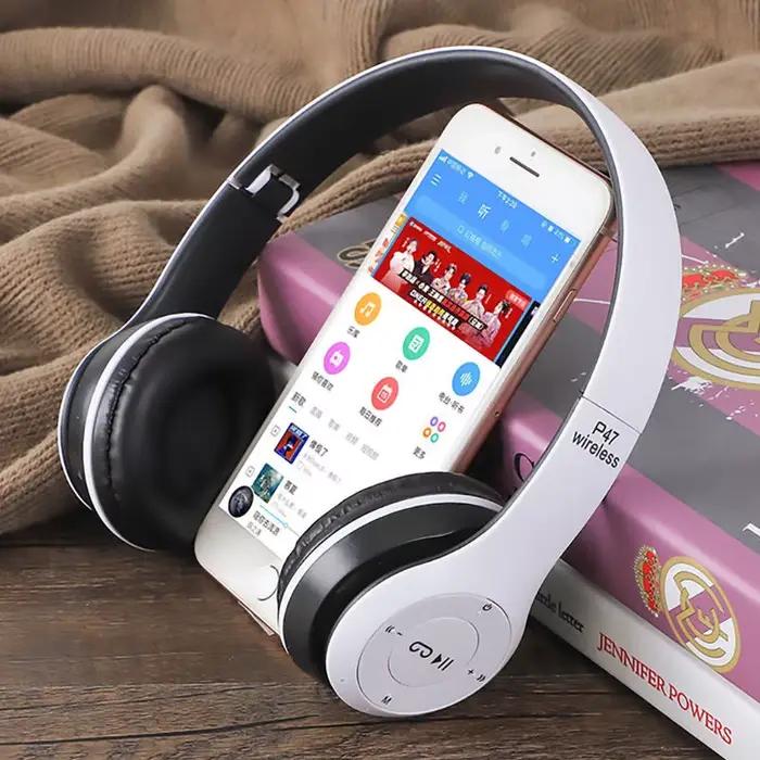 Casque P47 Bluetooth 5.0 Intra-Auriculaire Sans Fil Pour Jeux Films Musique Occasions Spéciales