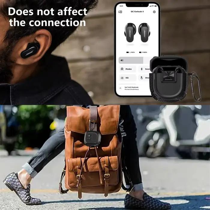 MOUDUNG étui de protection pour écouteurs BOSE QuietComfort Ultra/QuietComfort II