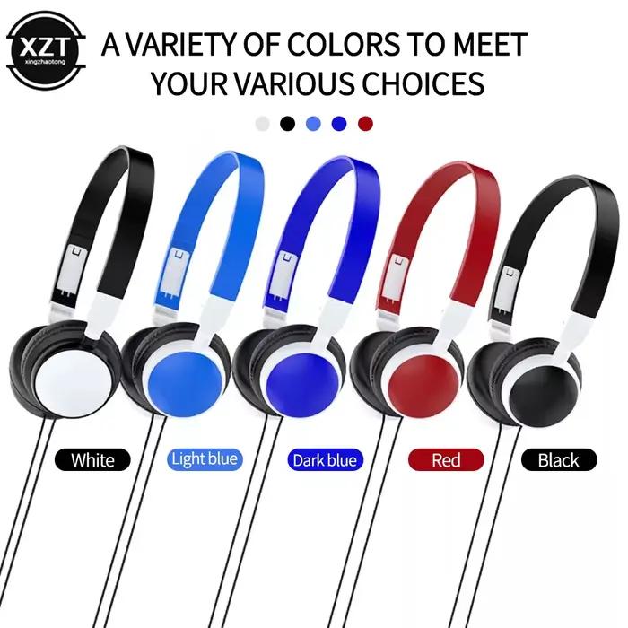 Nouvelle mode filaire pliable 3.5mm HiFi Audio basse casque musique sport jeu