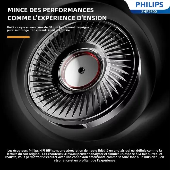 Philips SHP9500 casque filaire monté sur la tête HiFi stéréo écouteur moniteur classe musique écouteurs e-sports jeu