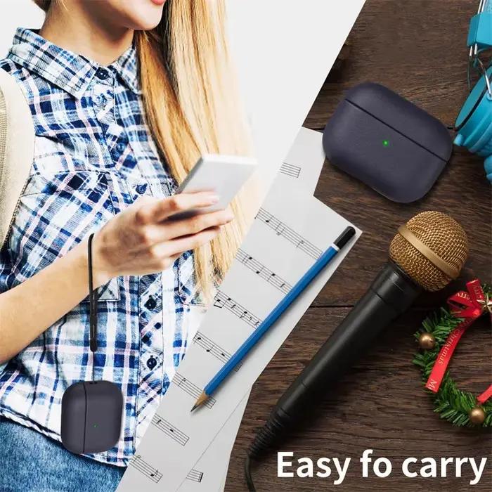 Étui en cuir grain pour AirPods Pro 3 Accessoires Bluetooth Écouteurs Protection Style Personnel Occasions Spéciales