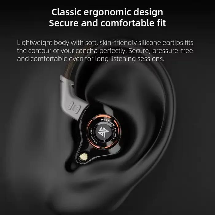 KZ Eldar Écouteurs intra-auriculaires dynamiques 1DD