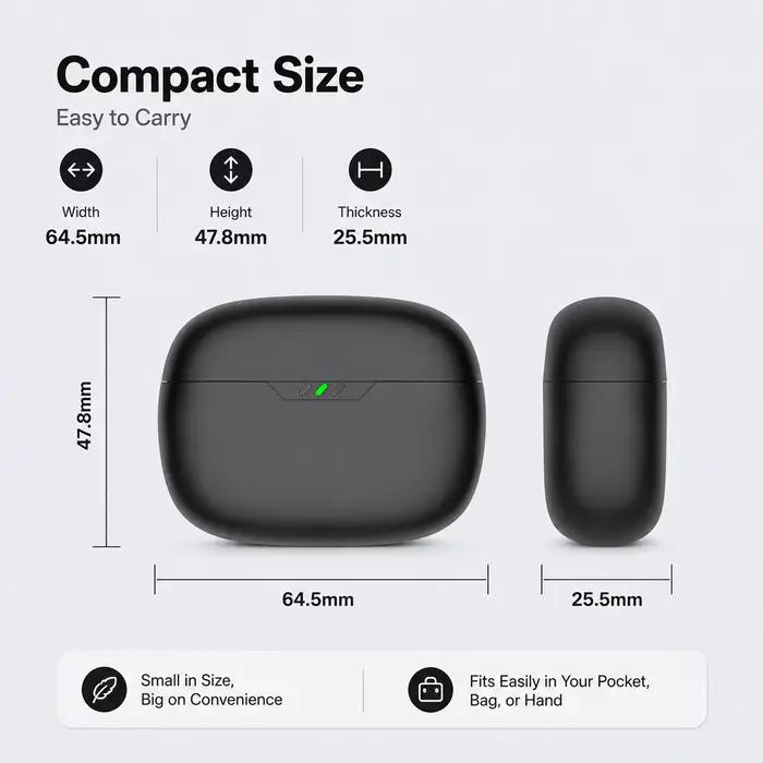 Étui de chargement de remplacement pour écouteurs JBL Wave Beam/Vibe