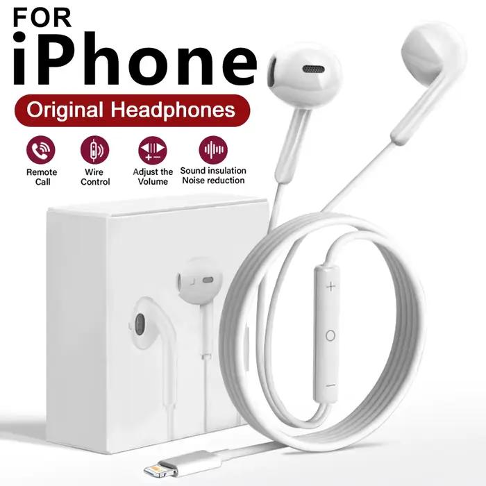 Écouteurs câblés originaux dans l'oreille pour Apple iPad iPhone 17 11 12 13 14 15 16 Pro Max TypeC Casques Ordinateurs