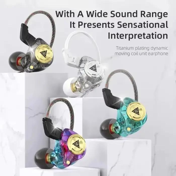 QKZ AK3 FiLe écouteur filaire avec Microphone HiFi moniteur de musique basse casque antibruit pour Sport jeu écouteurs