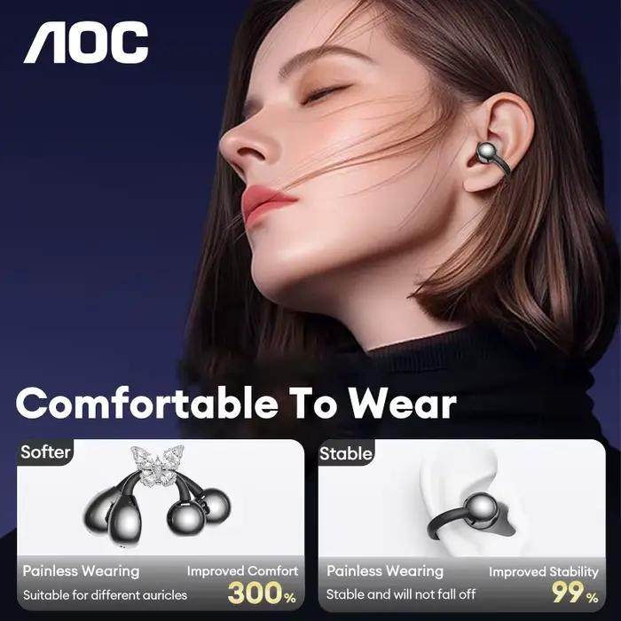 AI traduction écouteurs AOC oreille pince
