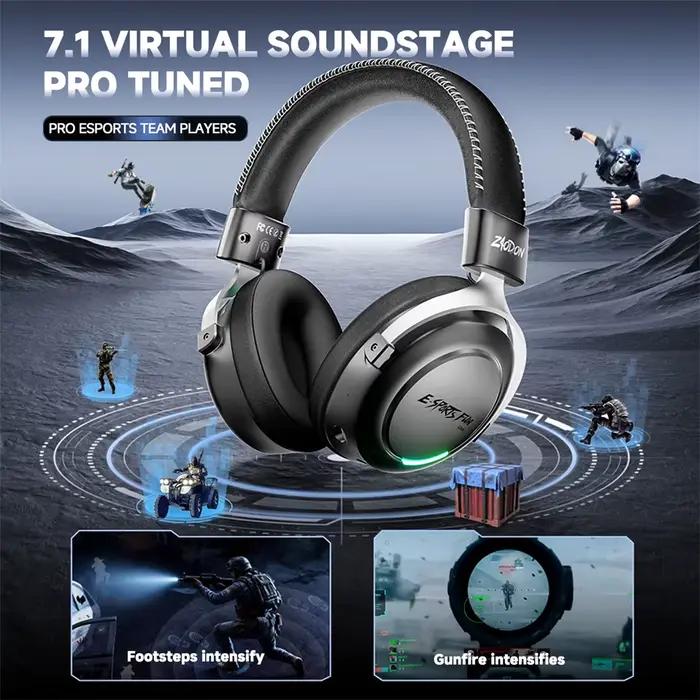 Casque de jeu professionnel sans fil Bluetooth 6.0