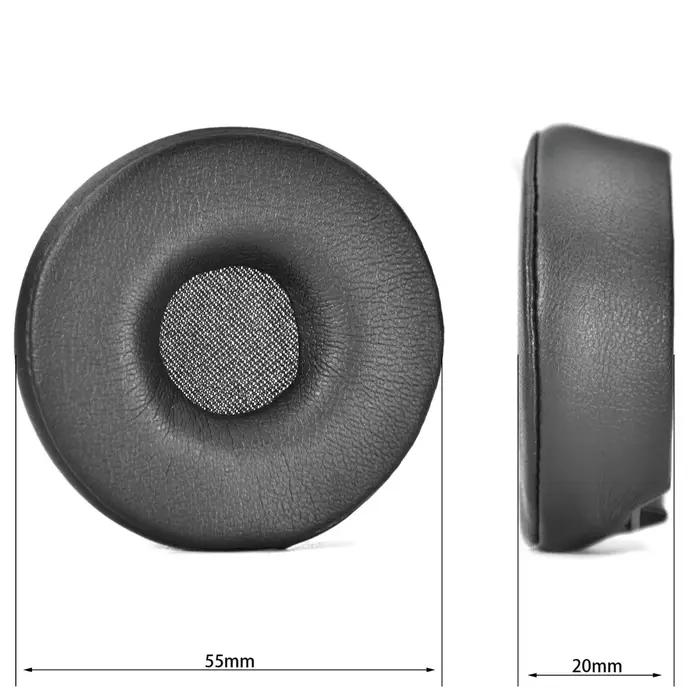 Coussinets d'oreille en cuir de remplacement de haute qualité avec boucle pour écouteurs stéréo Jabra Engage 55/Engage 65/Engage 75