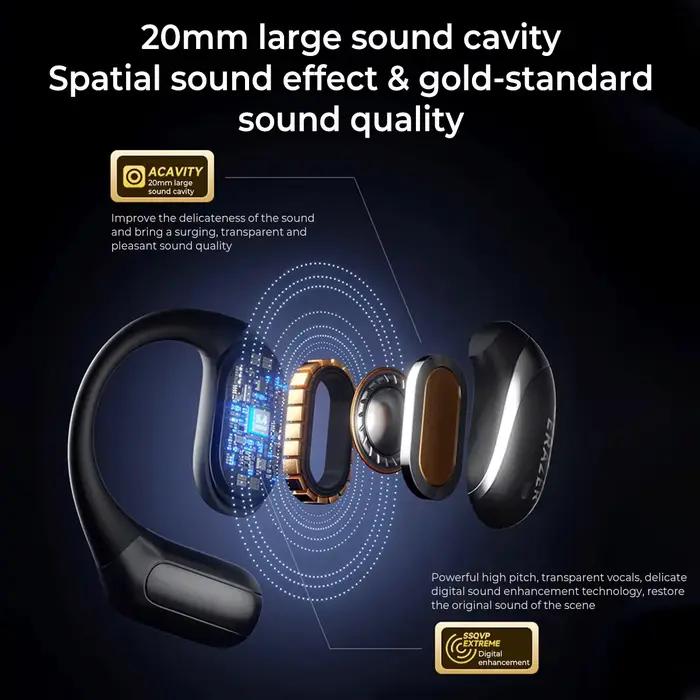 ERAZER X9 sans fil Bluetooth 5.4 écouteurs sport casque sans fil avec micro contrôle tactile suppression du bruit étanche