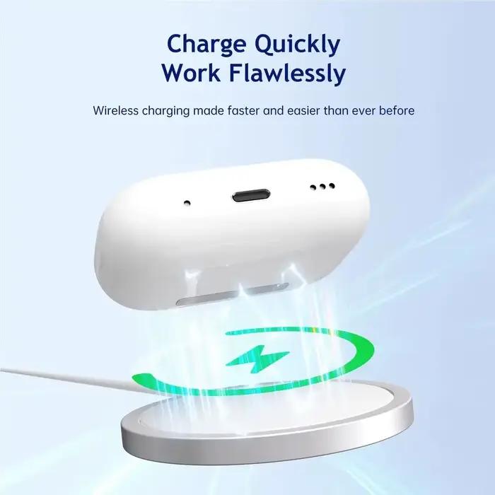 Étui de chargement sans fil Bluetooth pour AirPods Pro 1 2 3 compartiment de chargeur imperméable avec indication de batterie LED pour AirPods 1 et 2 occasions spéciales