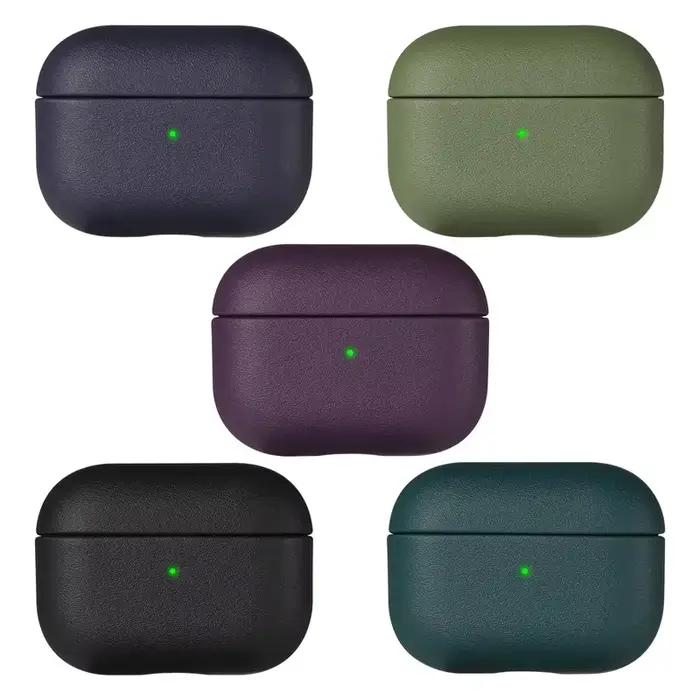 Étui en cuir grain pour AirPods Pro 3 Accessoires Bluetooth Écouteurs Protection Style Personnel Occasions Spéciales