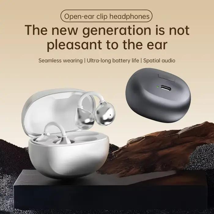 Écouteurs sans fil J70 intra-auriculaires TWS pour musique et appel clair, design à clipser pour sport, Bluetooth 6.0, volume ajustable, sans fil, occasion spéciale