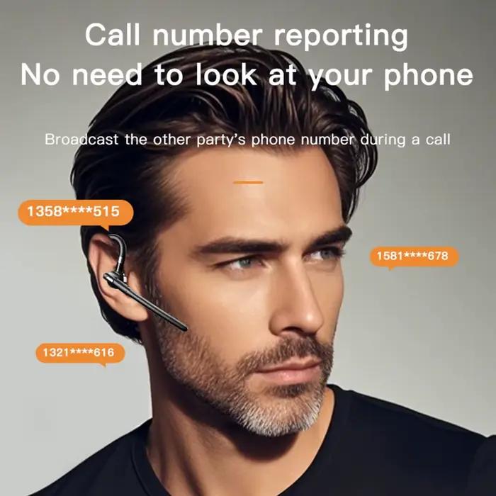 Ecouteurs sans fil Bluetooth 5.4 avec microphone double pour communication claire et son haute qualité occassions quotidiennes et professionnelles