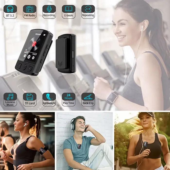Lecteur MP3 de sport à pince portable
