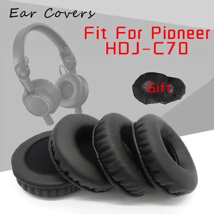 Coussinets doreille en cuir pu mousse eponge pioneer hdj c70 confort isolation sonore occasionnels audio sport cadeau