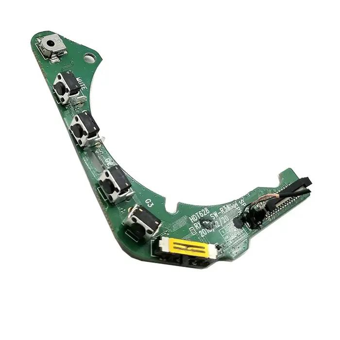Bouton de casque avec circuit imprimé pour casques de jeu sans fil Logitech G933 G935 optimisé pour réparation et amélioration de performances gaming occasions spéciales