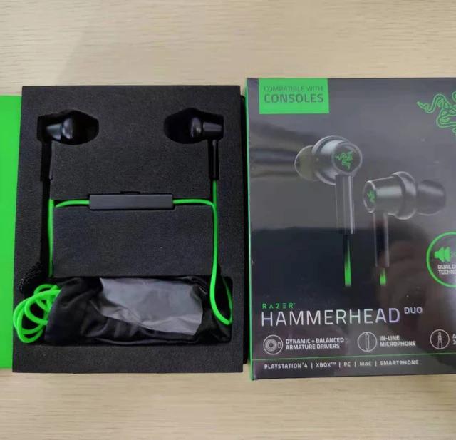Razer – écouteurs intra-auriculaires filaire, casque d'écoute, martelhead Duo, Compatible avec Conso